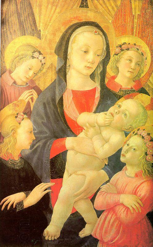 Castello Nativity, Master of the The Virgin Child Surrounded by Four Angels oil painting picture